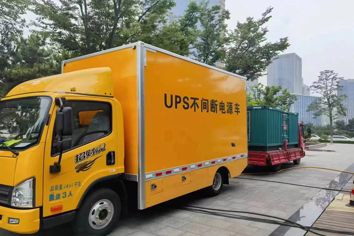 剑阁发电机租赁施工现场